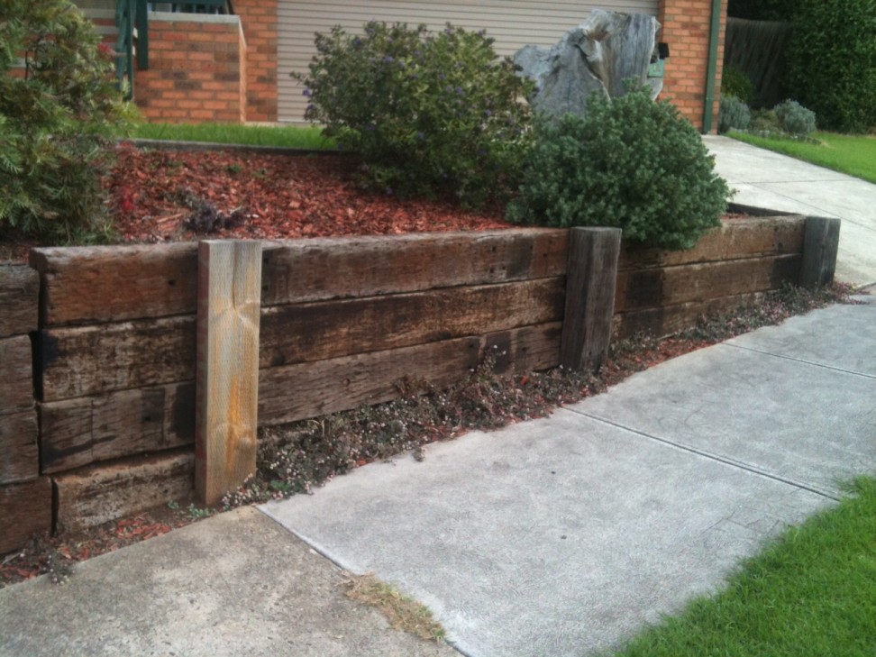 Retaining Wall – Sleeper Walls